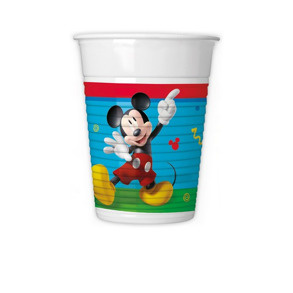 BICCHIERE BBS CL.20 CF.10 PZ. MICKEY CLUB HOUSE