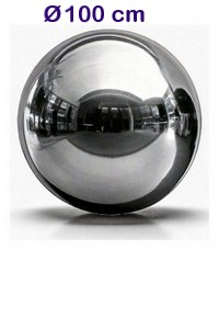 SFERA IN PVC 100CM SILVER